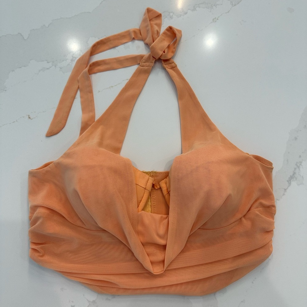 Oh Polly Orange Corset Top